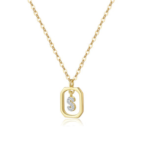 Personalized gold pendant
