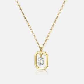 Personalized gold pendant
