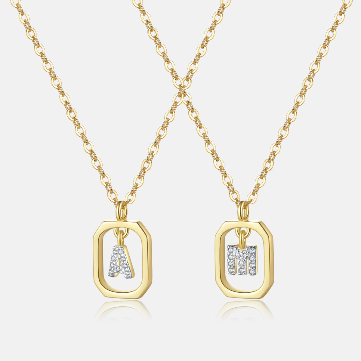 Personalized gold pendant