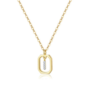 Personalized gold pendant